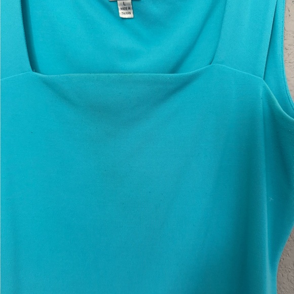 Cache Turquoise Square-Neck Tank Top - Picture 5 of 7